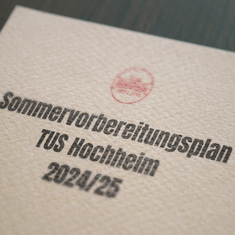 Sommervorbereitungsplan 2024 TuS Hochheim Worms